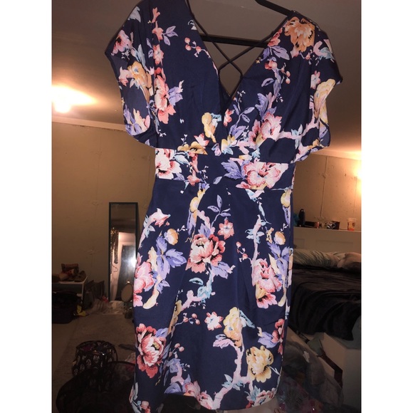 Blue floral dress - Picture 1 of 5